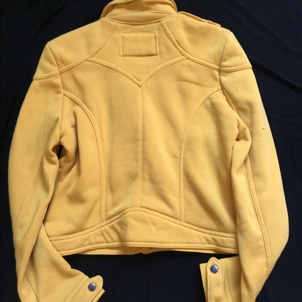 Mustard cropped jacket - Picture 4 of 4